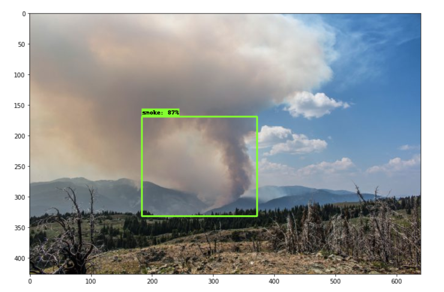 Wildfire Smoke Detector in Action