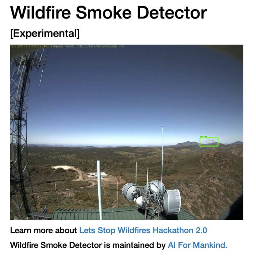 Wildfire Smoke Detector in Action